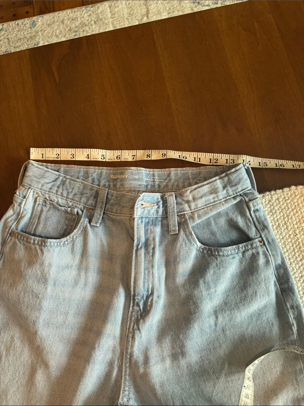 Old Navy Light Blue Straight-Leg Girls Jeans